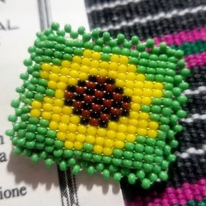 Beaded Pin, "Beadwork of Native American Northern Plains Traditional Stitches"